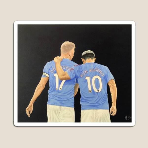 My painting of Manchester City Legends De Bryne & Aguero