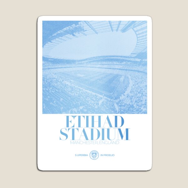 Manchester City Etihad Stadium poster