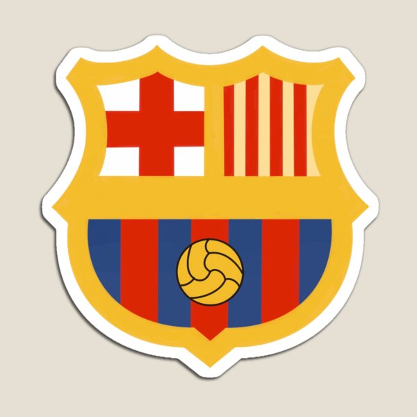 Vintage FC Barcelona Crest Fridge Mangnet