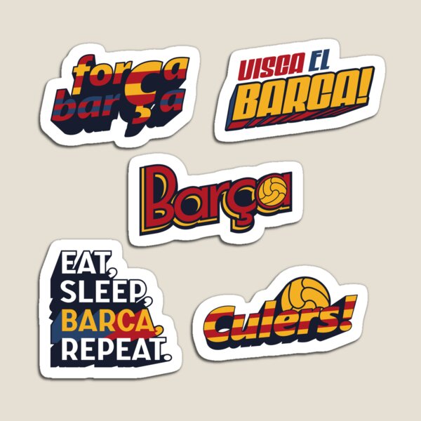 FC Barcelona Sticker Pack Fridge Mangnet