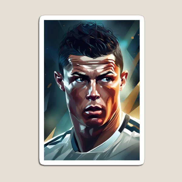 Abstract Cristiano Ronaldo Real Madrid CR7 Portrait V5 Fridge Mangnet