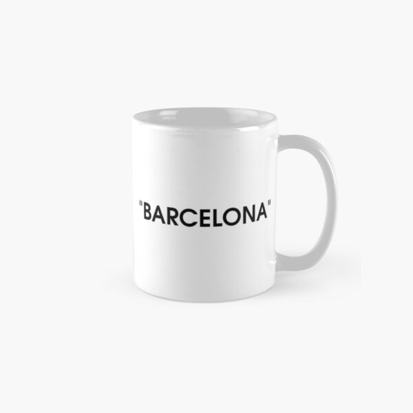 "BARCELONA" Quotation Marks Luxury Style Mug