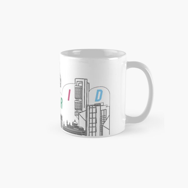 Madrid Spain City Outline  Mug