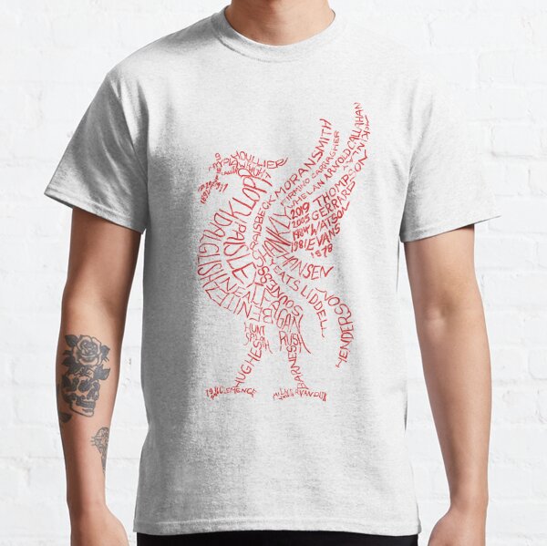 Typographic Liver Bird Word Art Liverpool Legends